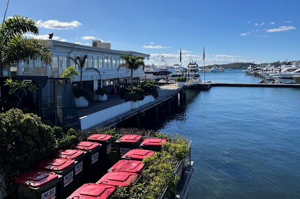 A photo of the current marina.
