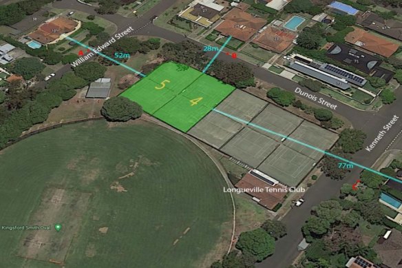 Longueville Tennis Club light installation plans angers neighbours