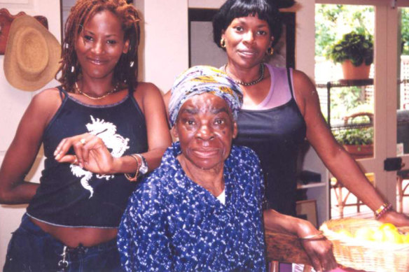 Hines (right) with daughter Deni (left) and mother Esme.