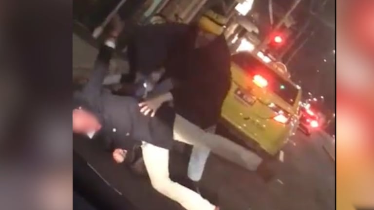 Footage showing last night's attack.