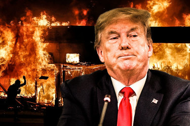 US President Donlad Trump did not rush to comfort the nation and quell protests.