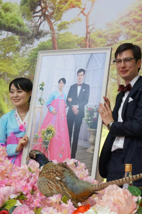 A picture of Alek Sigley and his wife from his blog on life in Pyongyang. 