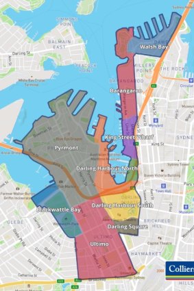 The New Sydney Waterfront Company, the first “business improvement district” established in Sydney, covers an area from Walsh Bay to Blackwattle Bay.