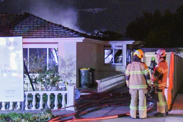 The fire at the Fitzgerald Rd property was contained in 30 minutes.