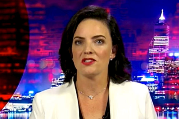 Emma Husar said on Q+A that she had been forced to move to Perth after unproven allegations were made against her.   