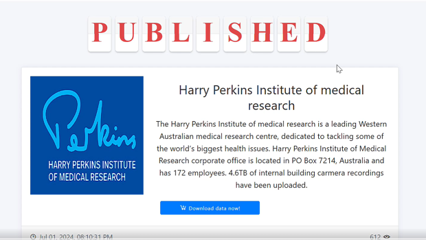 Perth’s Harry Perkins medical research institute under cyber-attack