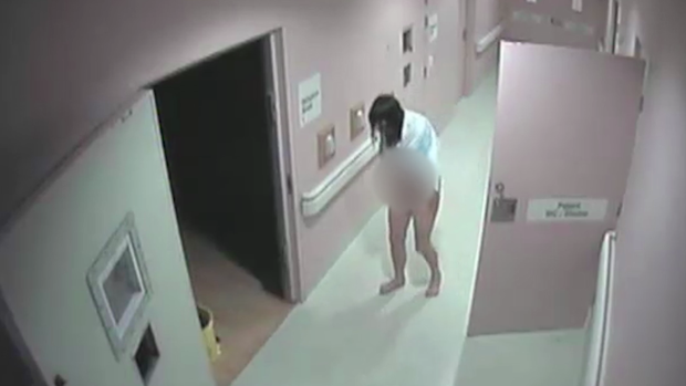 Miriam Merten in the corridor of Lismore Base Hospital.