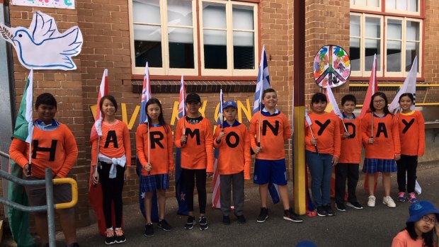 Harmony Day leaders at Hurstville Public School.