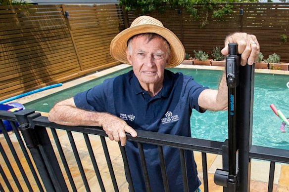 Australian swimming legend Laurie Lawrence.