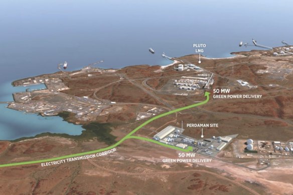 Woodside has a proposal for a large-scale solar project to power industry on the Burrup including the new Perdaman urea plant.