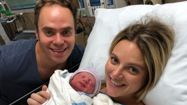 Ruby Davis and husband Jackson welcome baby Ace.
