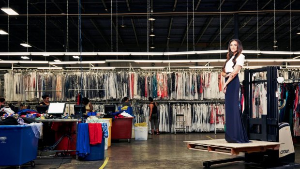 Rent the Runway co-founder Jennifer Hyman at the US start-up’s massive facility in New Jersey. “I want to put Zara out of business,” she says.