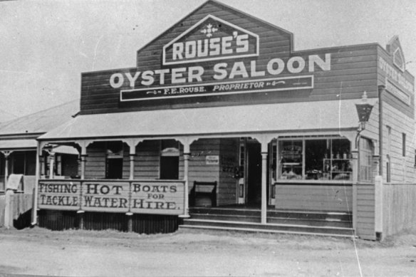 Rouse’s Oyster Saloon in Sandgate, Queensland, 1924. 