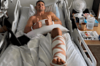 Nathan Cleary posted from the hospital after surgery.
