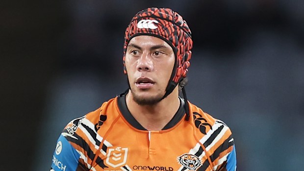 Jarome Luai seen in action against the Bulldogs