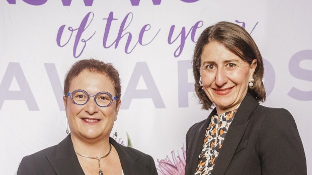 UNSW Professor Maria Kavallaris and NSW Premier Gladys Berejiklian. 