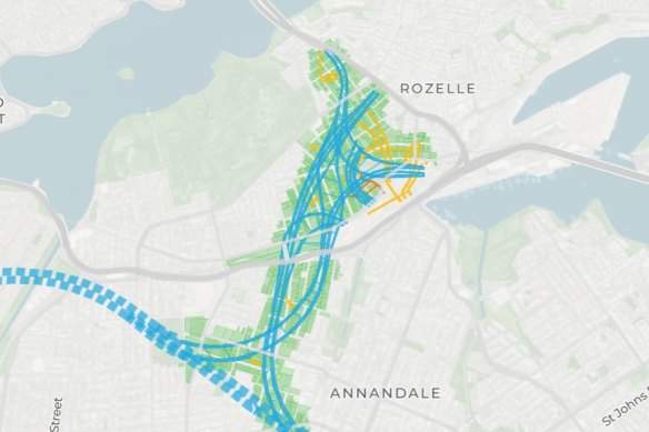 The complex underground spaghetti junction runs under hundreds of homes.