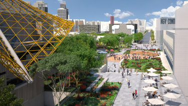 Australian architects Hassell and New York firm SO-IL will create the 18,000 square metres of public space for the $1bn Melbourne Arts Precinct. 