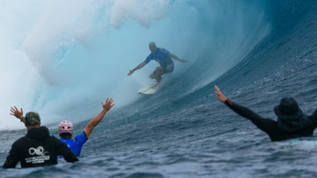 At 54, Kelly Slater just stunned the surfing world after this wipeout