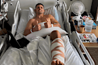 Nathan Cleary posted from the hospital after surgery.
