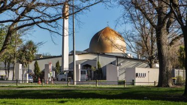 Scene of the attack: The Al Noor Mosque in the Christchurch CBD. 