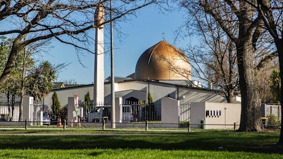 Scene of the attack: The Al Noor Mosque in the Christchurch CBD. 