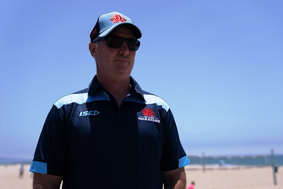 Darren Coleman in his new Waratahs polo. 