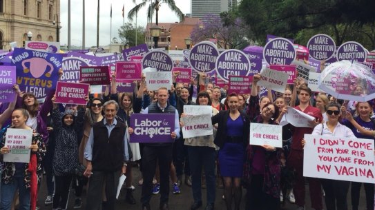 Campaigner and march organiser, Renee Carr from Fair Agenda, said the turnout reflected the strength of community feeling about the removal of abortion from the criminal code.
