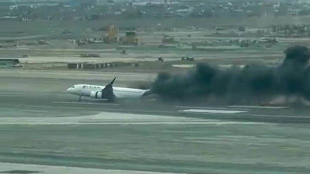 It is not clear why the firetruck entered the runway while the plane was taking off.