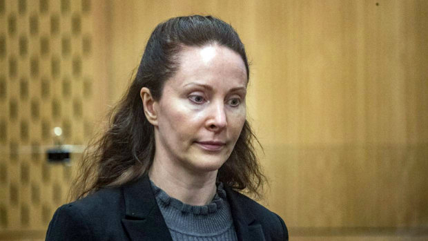 Simone Wright during her trial in the Christchurch District Court.