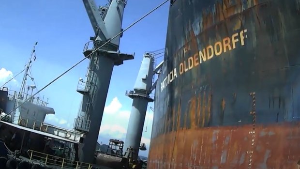 The Patricia Oldendorff bulk carrier.