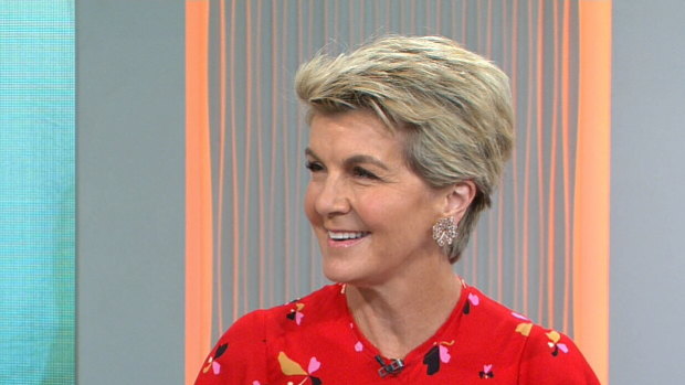 Julie Bishop said Australia should show global leadership on climate change during an appearance on the Today show on Monday, January 6.