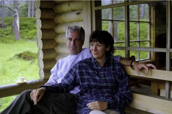 Ghislaine Maxwell with Jeffrey Epstein at the Queen’s Balmoral cabin in 1999. 