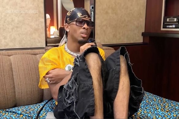 Burke at Coachella music festival in April 2025. Prosecutors allege he killed Celeste that month.