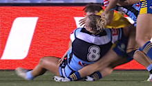 Ellie Johnston’s hip drop tackle.