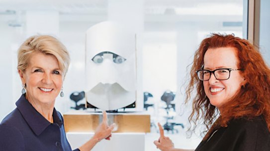 ANU chancellor Julie Bishop and vice chancellor Professor Genevieve Bell in 2022.