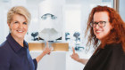 ANU chancellor Julie Bishop and vice chancellor Professor Genevieve Bell at the School of Cybernetics launch in 2022.