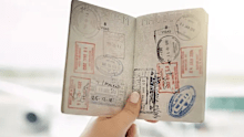 passport with stamps