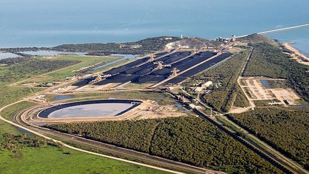 The Abbot Point terminal in north Queensland will serve Adani's giant Carmichael mine.
