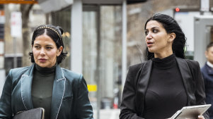 Lawyers Zoe Davis and Rachelle Badour-Taha.