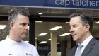 Pharmacy Guild of Australia president Trent Twomey (left) with federal health minister Mark Butler in Canberra last year. 