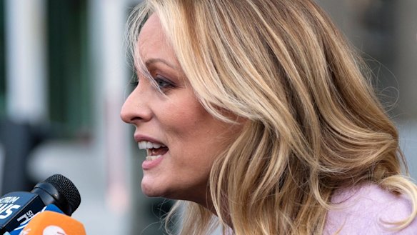 Adult film actress Stormy Daniels.