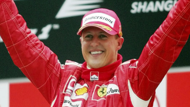 His famous father, Michael Schumacher.