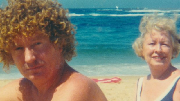 The artistic prodigy Brett Whiteley with his mother Beryl at Bateau Bay, central coast NSW, in the 1970s.