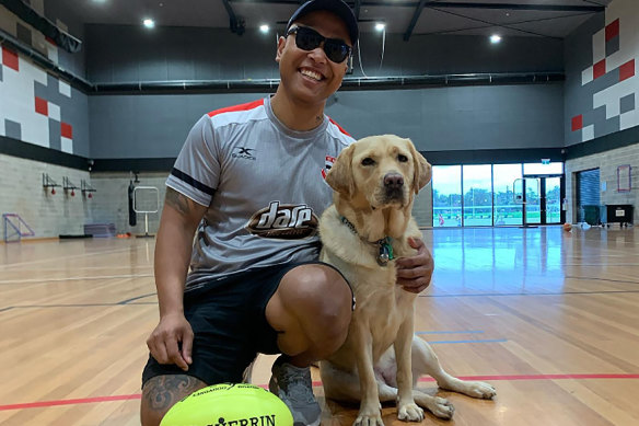 Kadek Artayana has also competed in the AFL Blind league.