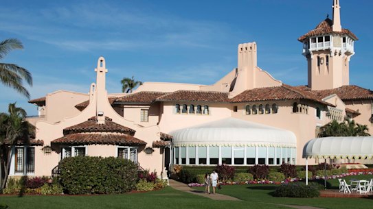 President Donald Trump's Mar-a-Lago resort in Palm Beach, Florida. 