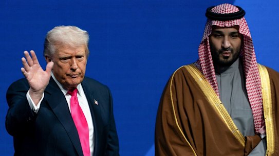 US President Donald Trump and Mohammed bin Salman, Saudi Arabia’s crown prince pictured in November 2025.