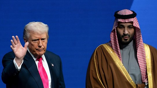 US President Donald Trump and Mohammed bin Salman, Saudi Arabia’s crown prince pictured in November 2025.