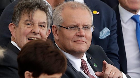 Prime Minister Scott Morrison attended an event to mark the 75th anniversary of D-Day in Portsmouth, England.