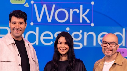 Canva co-founders Cliff Obrecht, Melanie Perkins and Cameron Adams.